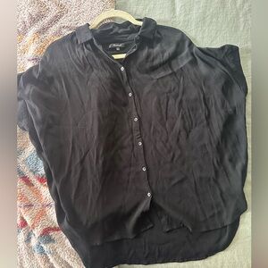 Madewell Button Up T shirt (viscose) top Large